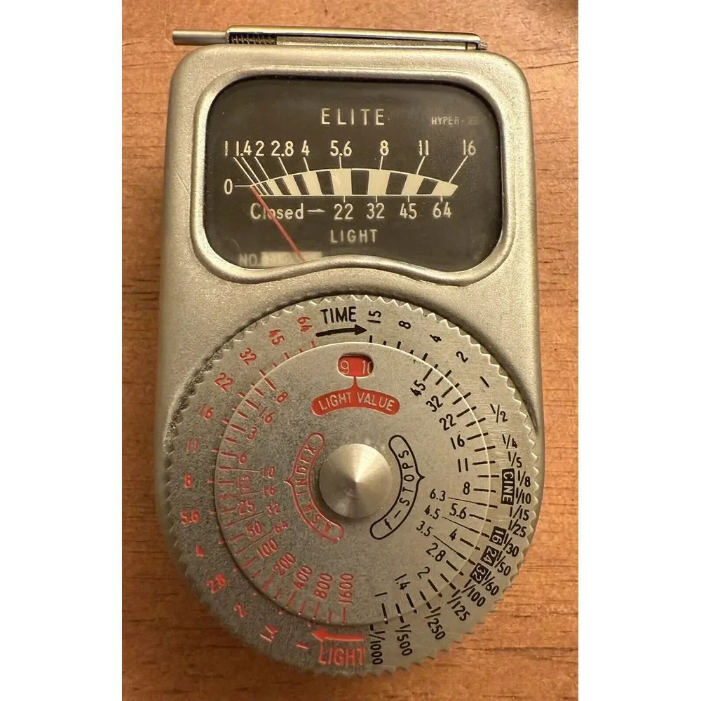 ELITE HYPER Exposure Meter Photo-Electric w/ Case & Box‎ Made in Japan